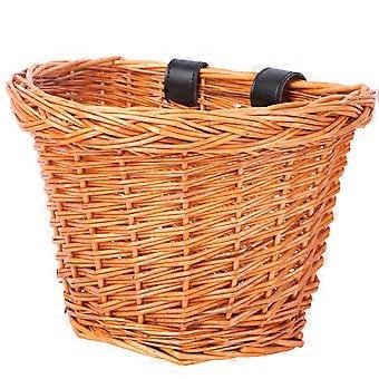 Handmade Willow Basket for Children Bike Front Handlebar Detachable Small Size