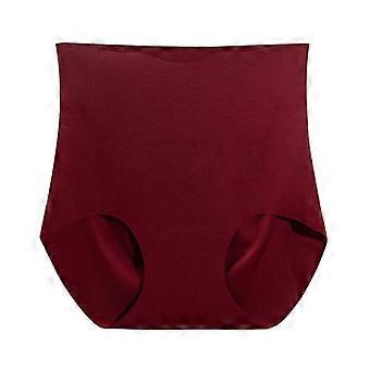 Women High Waist Tummy Control Butt Lifting Silk Crotch Seamless Briefs