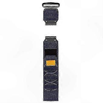 Cinturino per orologio in nylon da 26 mm compatibile con smartwatch GPS da 51 mm - Cinturino in velcro grigio a sgancio rapido
