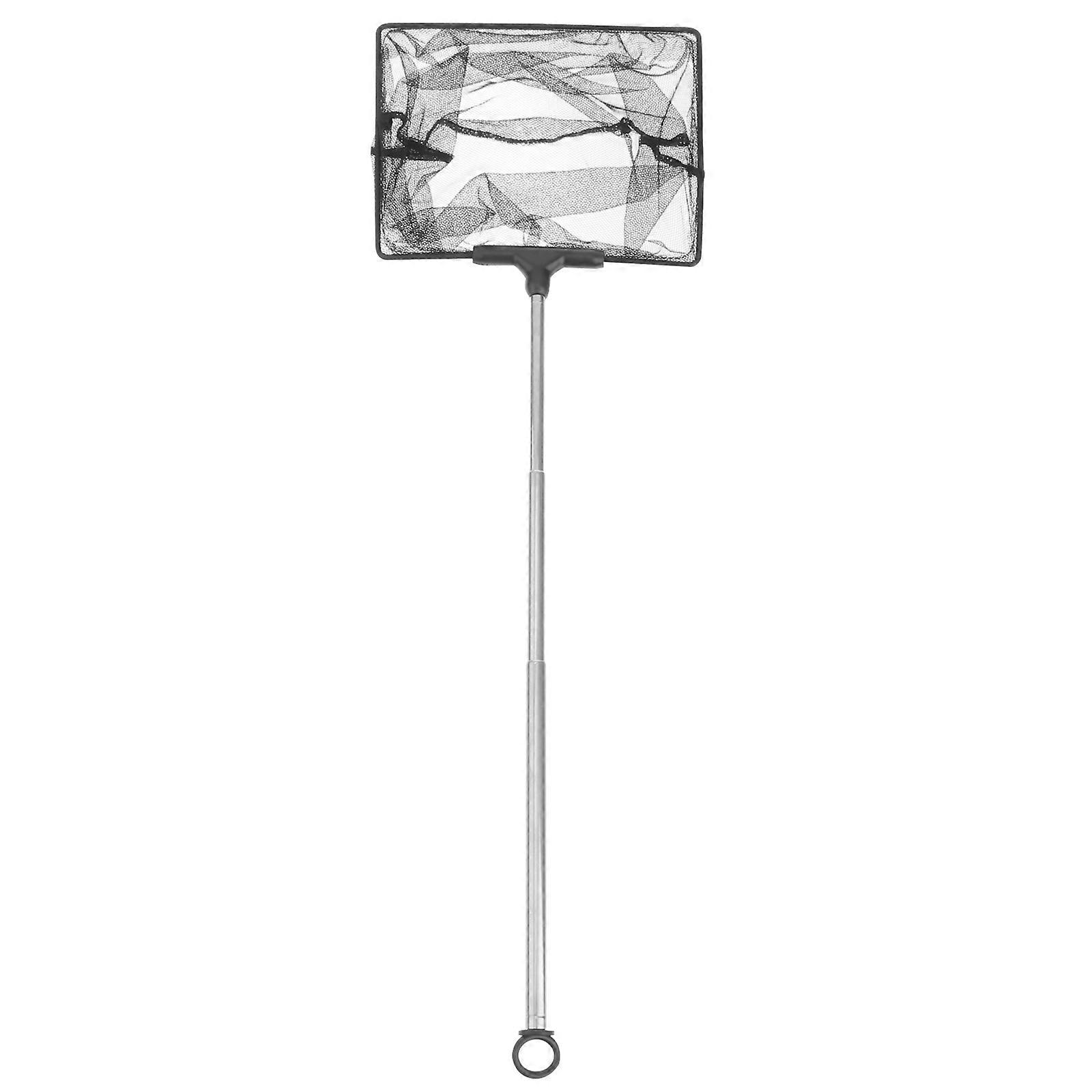 Black Mesh Fish Net with Extendable Handle for Fish Tank Use