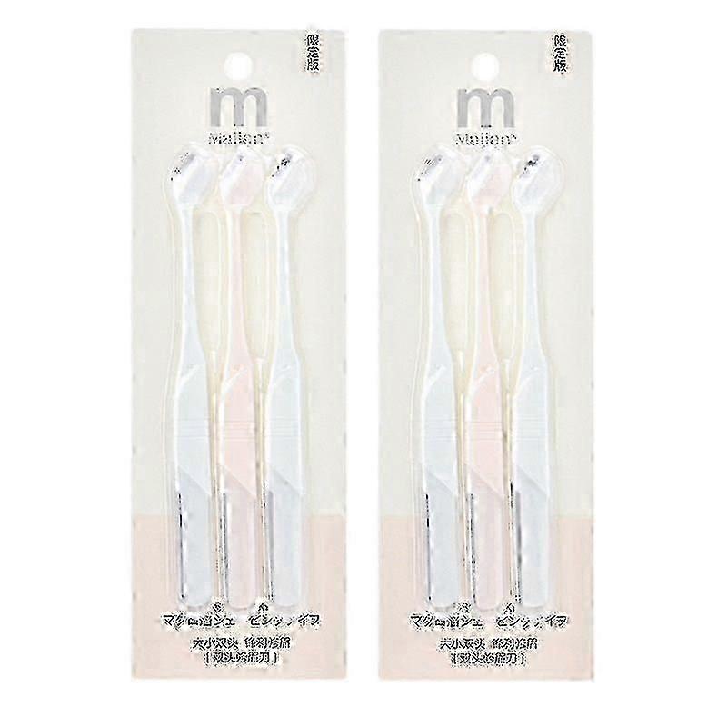 Mini Dual Head Eyebrow Razor Set 6pcs