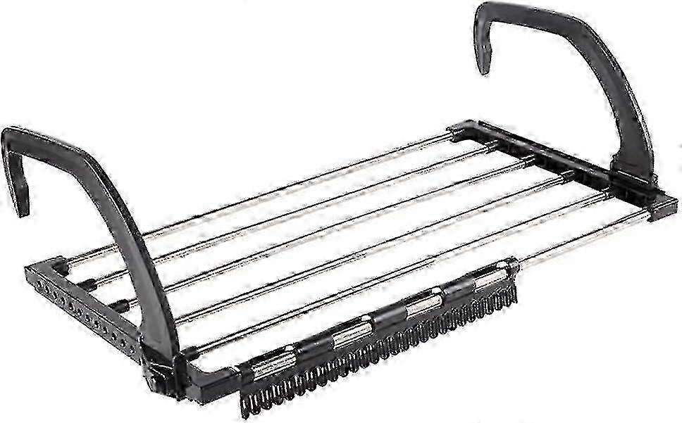 Foldable Stainless Steel Balcony Clothes Drying Rack compatible with Laundry