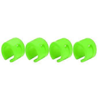 4pcs set Bike Front Rear compatible withk AntiCollision Rubber Protection Ring Guard Chain Sticker(Green )