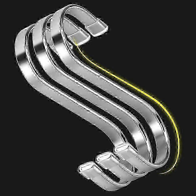 10 stainless steel S-hooks (large)