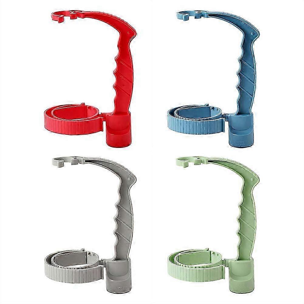 2 Pack Adjustable Beverage Bottle Handle Holder, Multi-Purpose Oil Pot Handle Rack Red