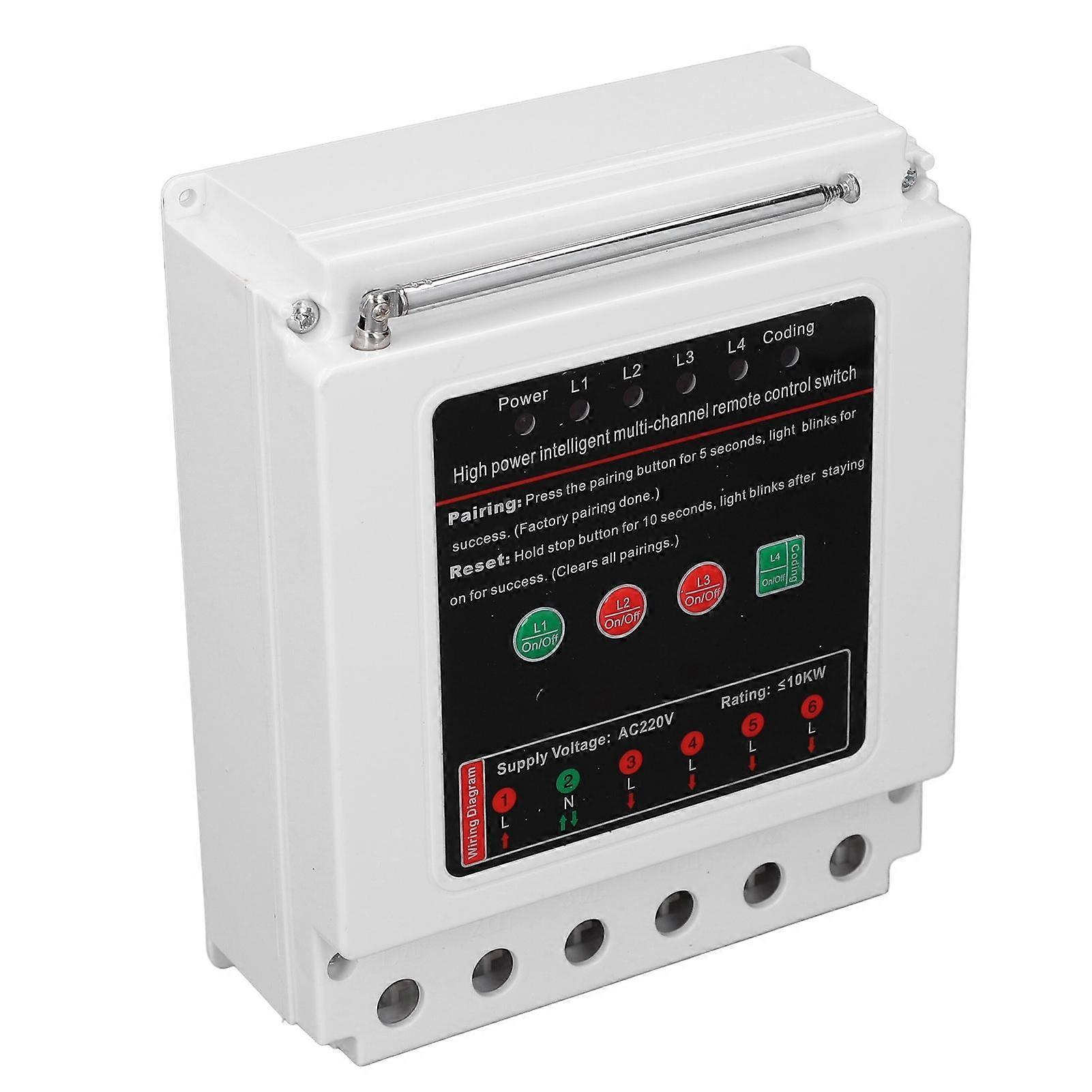 Wireless Remote Control Switch 4 Channels 3Km High Power Remote Control Switch for Industry