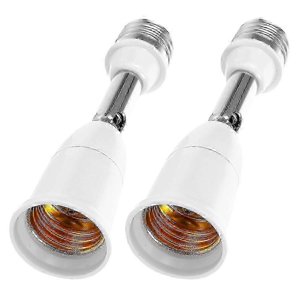 2pcs E27 Extension Socket Adapter with 180 Degree Rotation