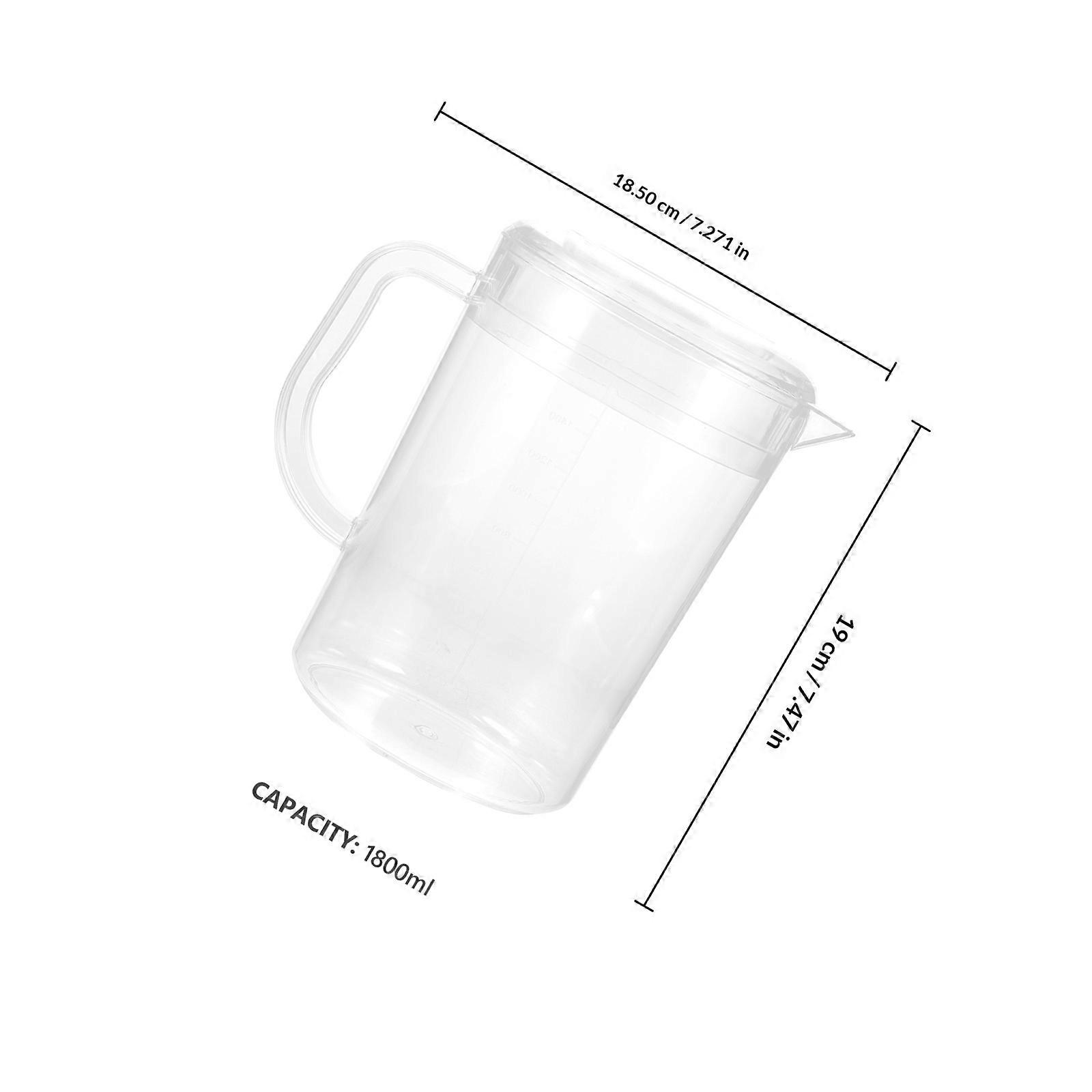 Transparent Pc Beverage Pitcher for Storage with Handle