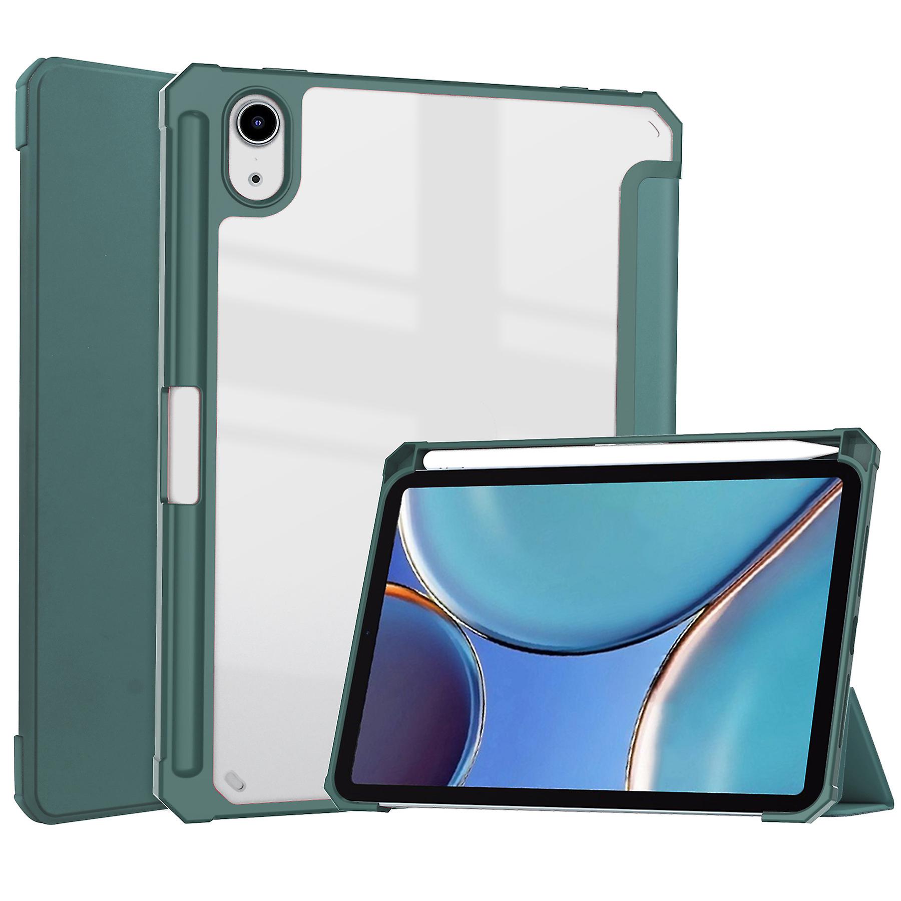 Wekity Slim Case For Ipad Pro 11 Inch - [built-in Pen Holder] Shockproof Case With Transparent Back