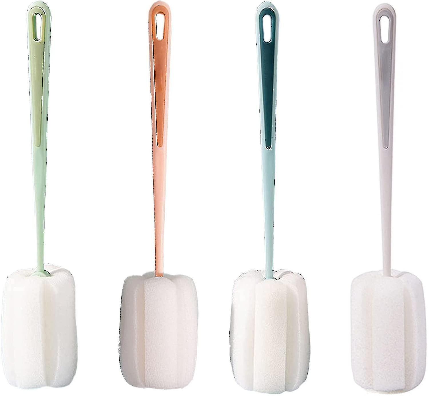 4pcs Sponge Cleaning Brush Brush With   Porous Sponge