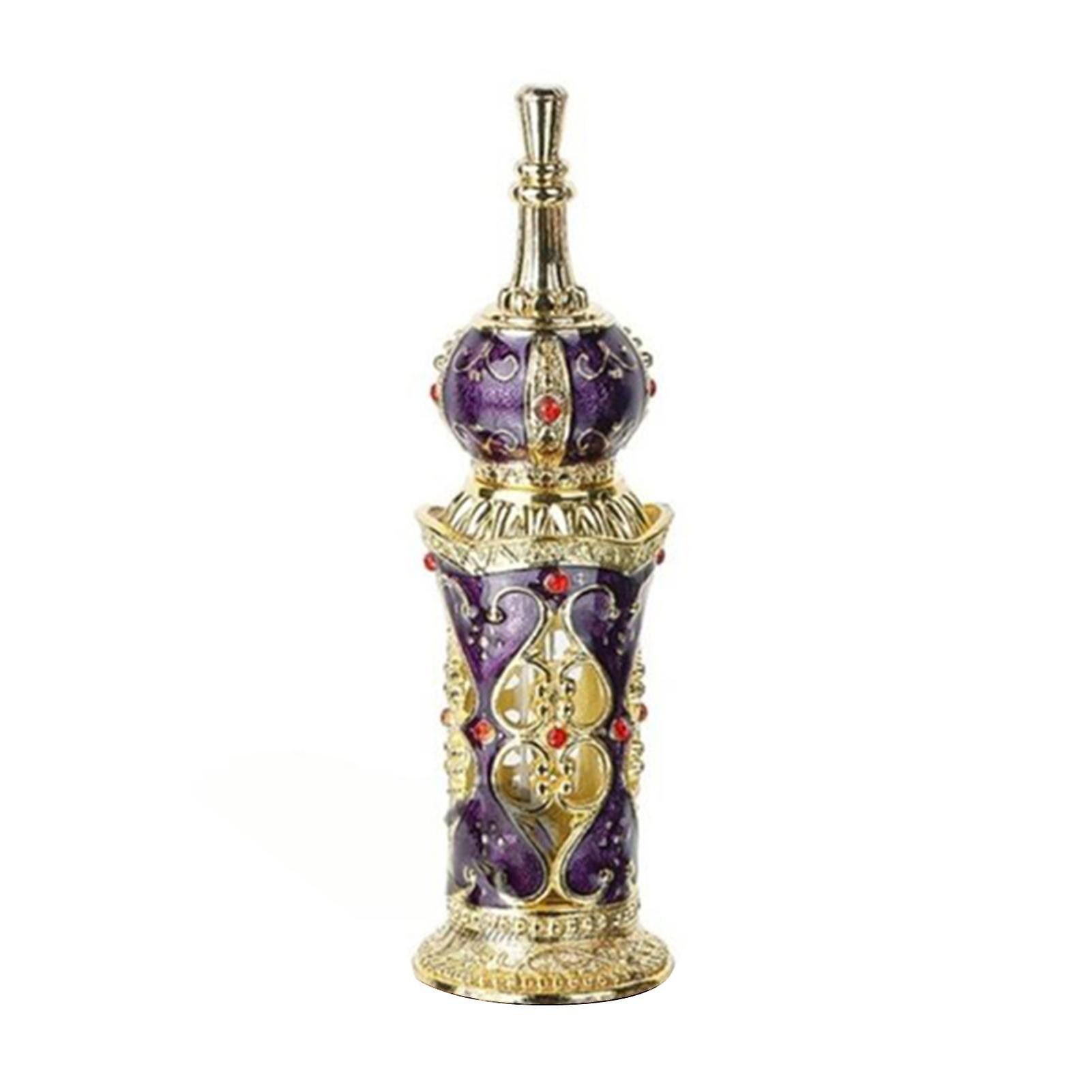 12ml Arabian Style Elegant Essential Oil Bottle Glass Refill Easily Empty Perfume Bottle For Trip