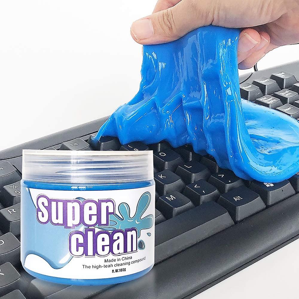 Super Clean Keyboard Slime Dust Cleaner,Reusable Magic Keyboard Dust Soft Mud,Universal Gel Dust Slime Cleaner for Phone,Car Vents,Laptops,Cameras,Pri