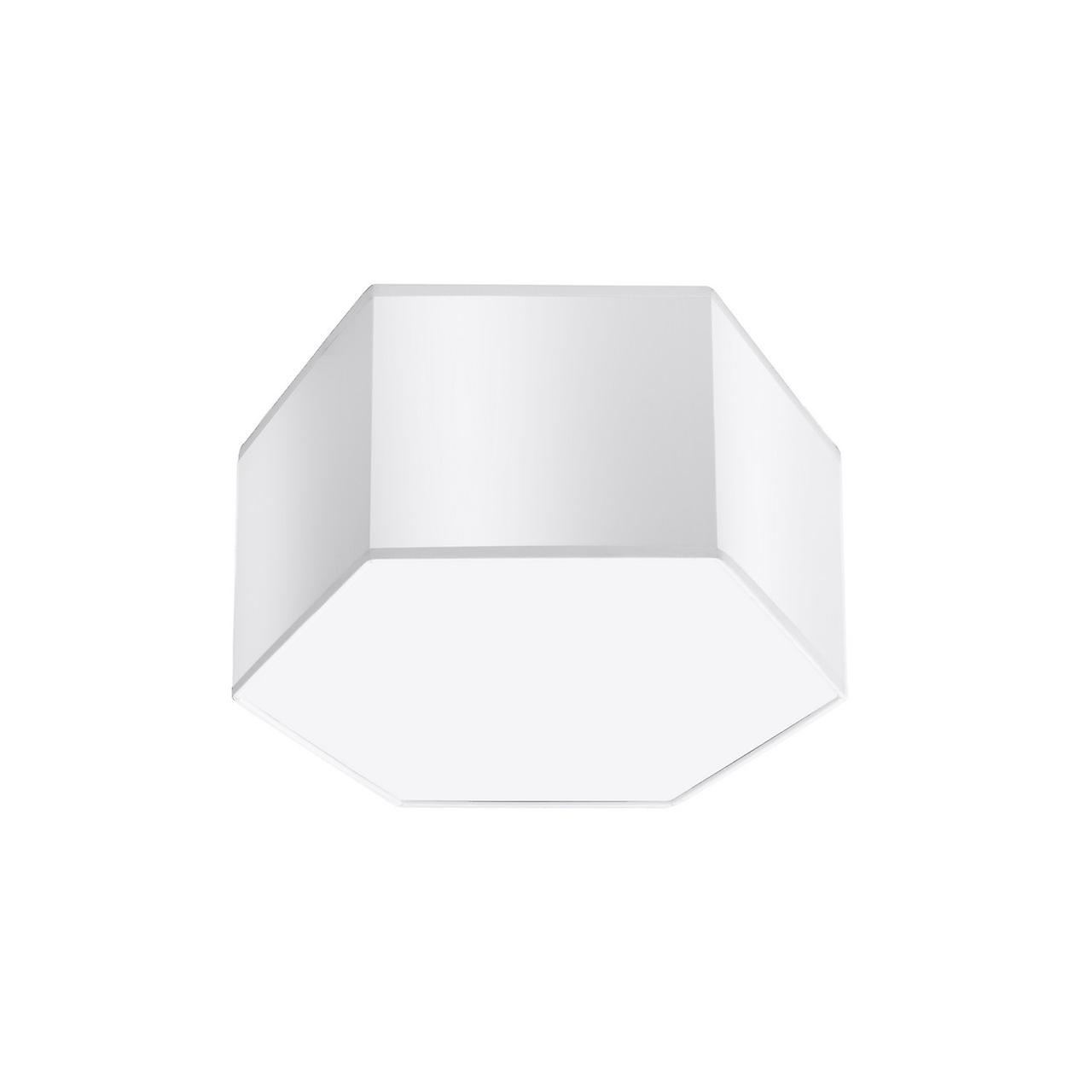 Sunde Decorative Flush Ceiling Light, White, 15.5cm