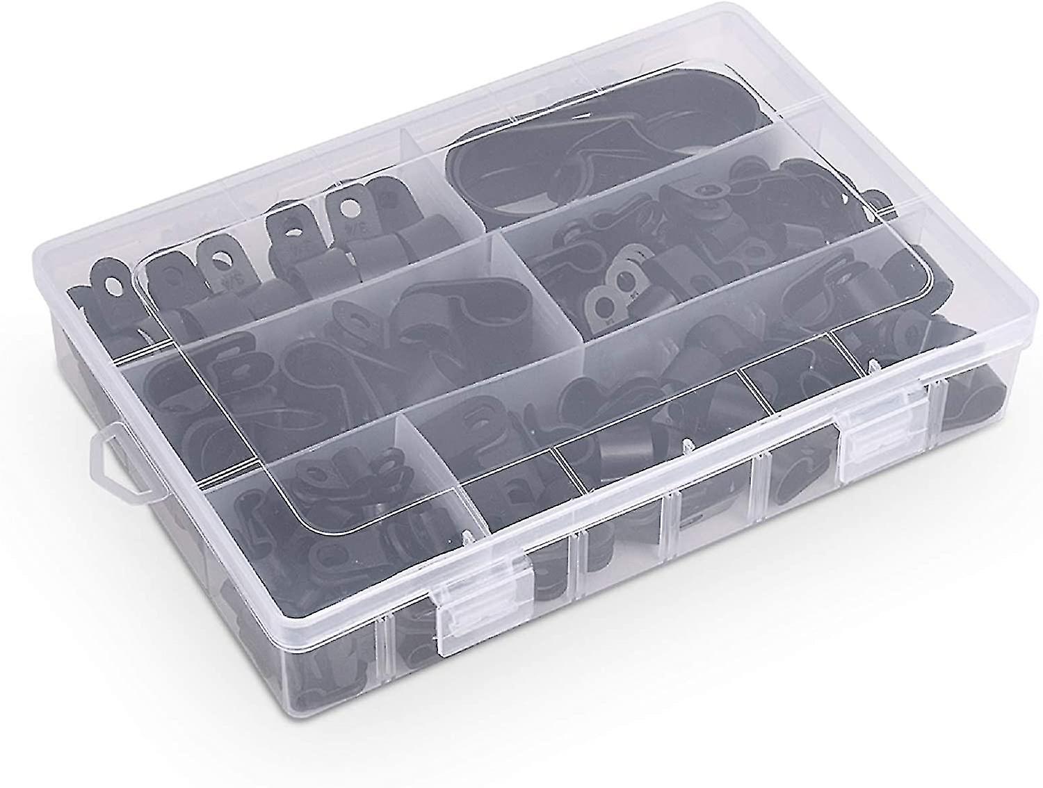 200pcs Nylon P Clips Plastic Wire Cable Clamp Car o Fastener Plastic Wire