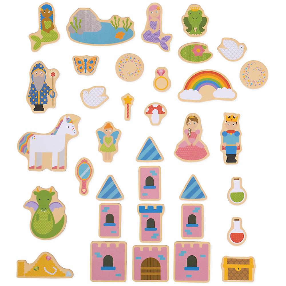 Bigjigs Toys Wooden Educational Fantasy Magnets (35) Story Creative Play