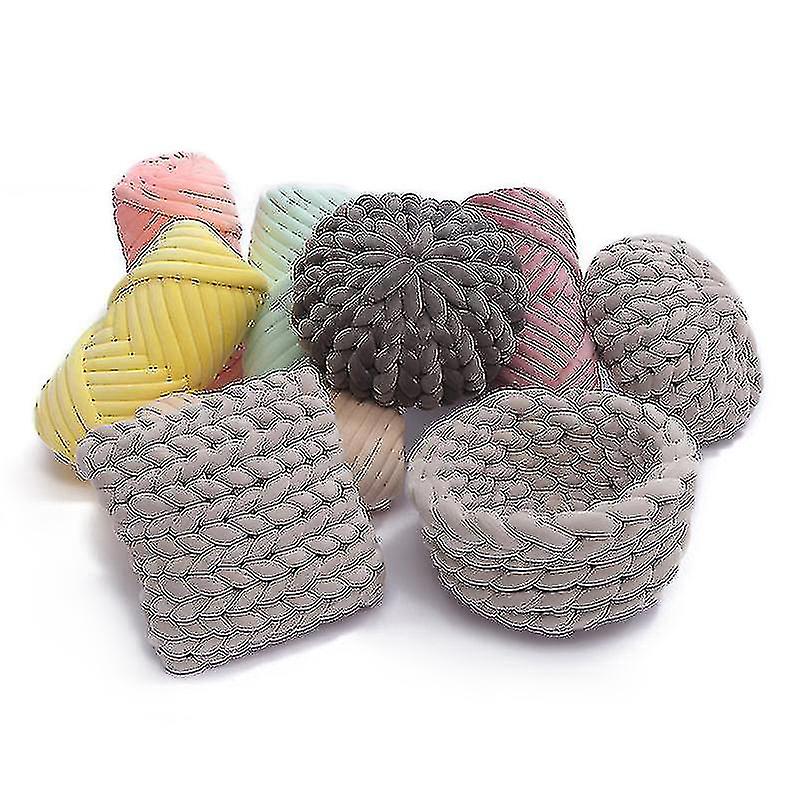 Cotton Tubular Super Chunky Yarn For Arm Knitting Home Dcor Blankets Rugs 500g Chunky Giant Wool Yarn N Friendly Chunky Wool Yarn For Crocheting Bu