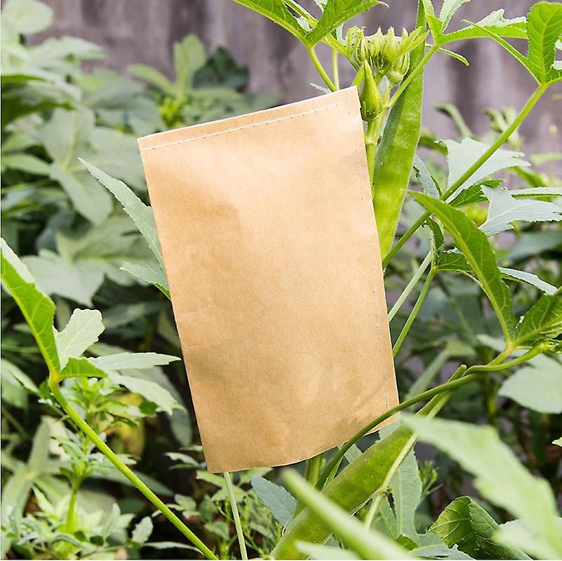 50pcs Kraft Paper Bag small flat Party bread biscuit Candy dessert Chocolate