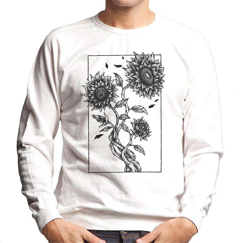 Voksende gotiske blomster menns Sweatshirt