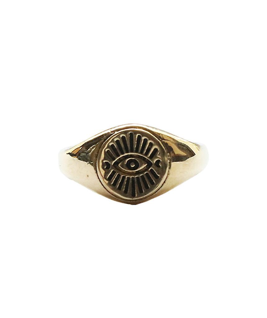 Evil Eye Signet Ring 93881