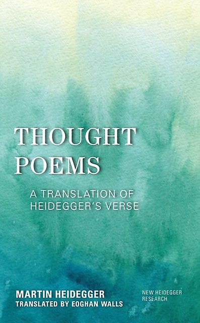 Thought Poems by Martin Heidegger Paperback Book