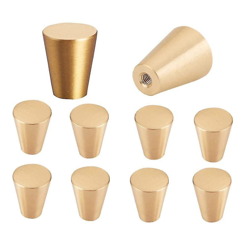 10 Pack Cabinet Knobs, Drawer Knobs With Screws For Dresser Drawers Cupboard Gold Dresser Knobs For