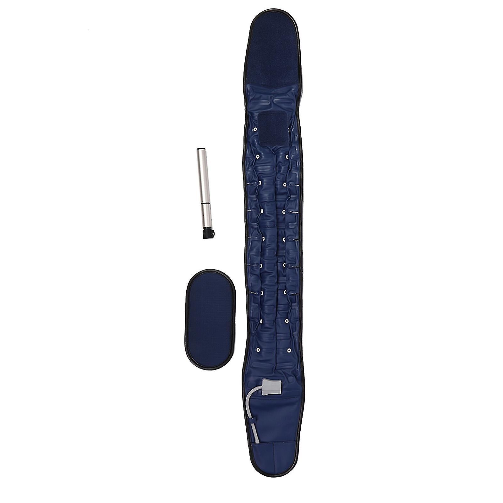 Inflatable Waist Traction Belt Breathable Lumbar Spine Support Protector Fixing Beltblue Average Size