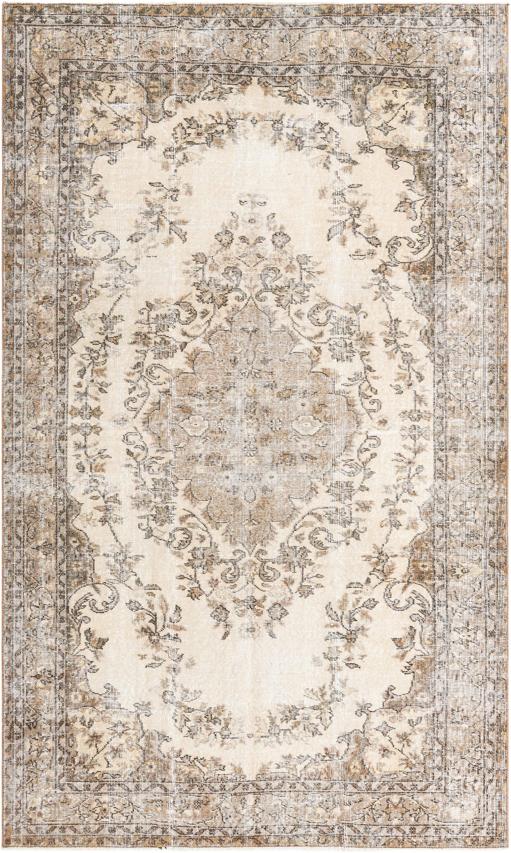 Hadorn Ultra Vintage 163x274 con tappeto beige fatto a mano in Turchia