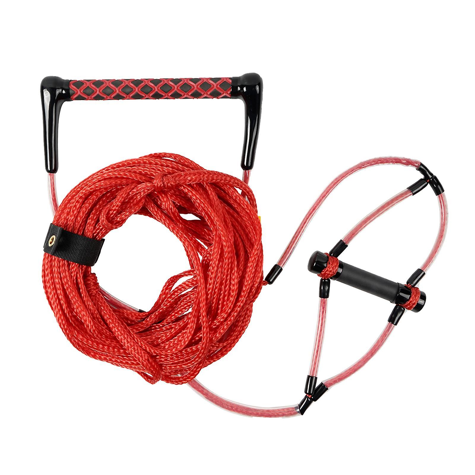 Water Ski Rope Floating Surf Rope with Handle Floatable Ropes red 60ft