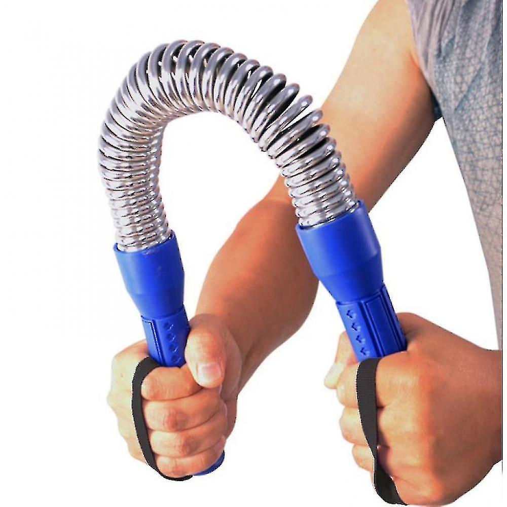 Free Weights Dual Spring Power Twister Bar Chest Resistance Arm Builder For Weight Training 40kg
