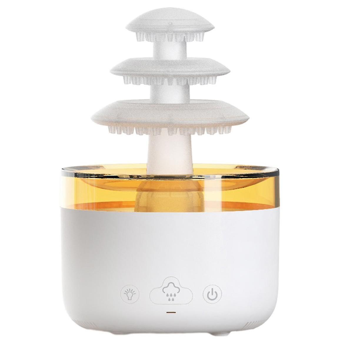 Simulation Rain Humidifier Low Noise Reduction Delicate Water Mist Essential Oil Diffuser Air Diffuser Eu Plug