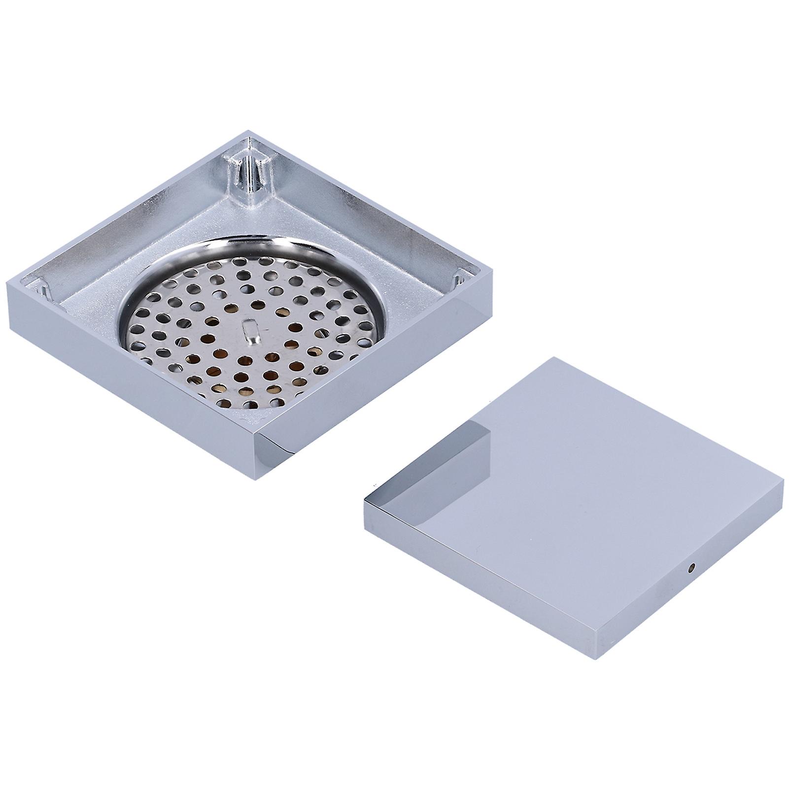 Copper Electroplated Floor Drain Strainer 10x10cm for Kitchen Bath