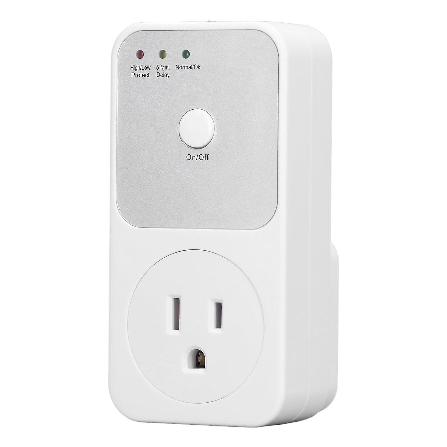 Multifunctional Voltage Protector Socket for Refrigerator, 120VAC US Plug