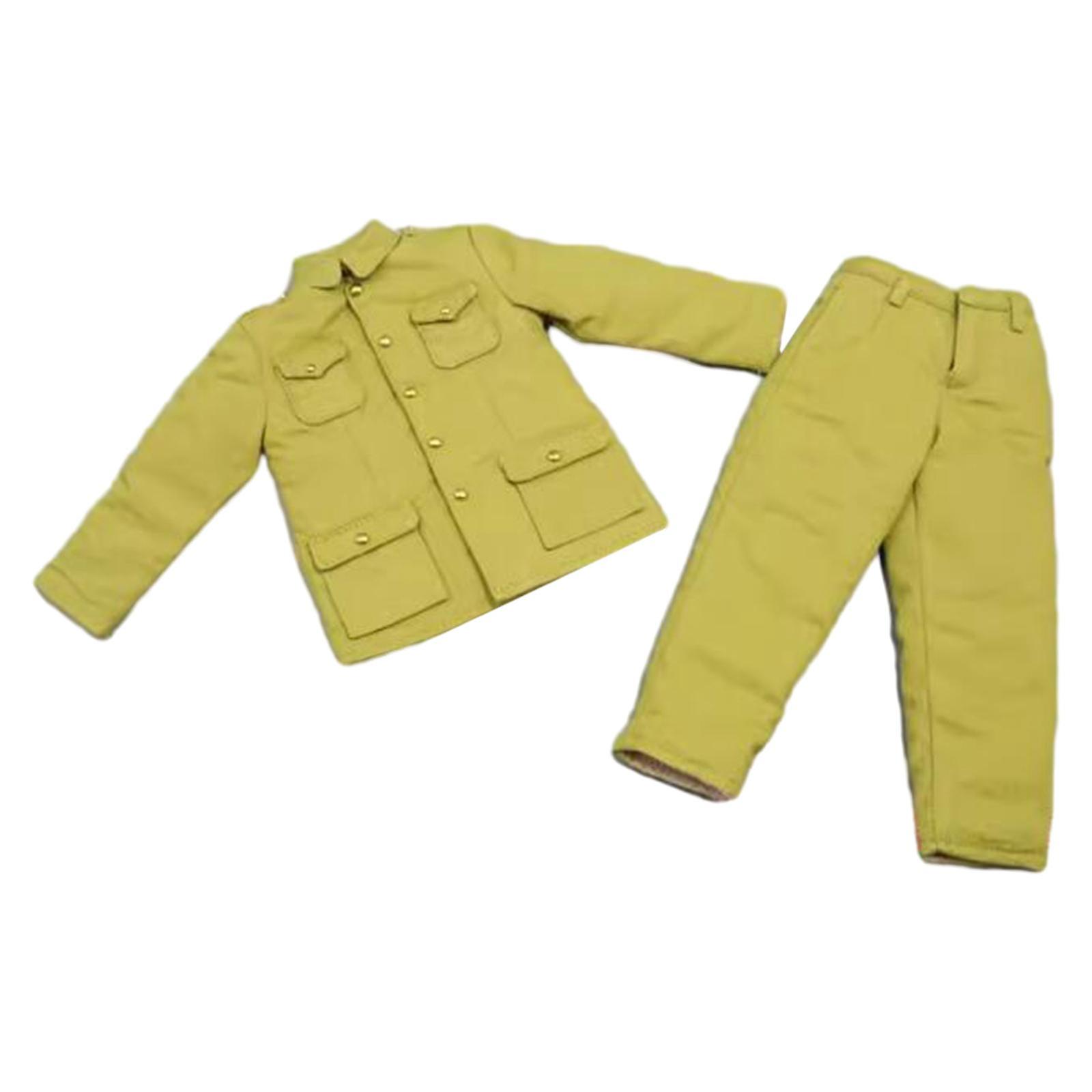 1/6 Male Figure Clothes Outfit Jacket and Pants, for 12'' Action Figures, Doll Decor