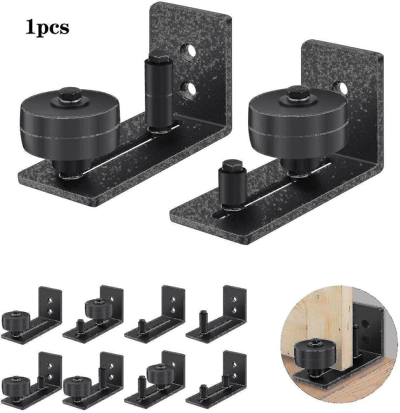 Sliding Door System Running Rail, Floor Guide Sliding Door, Adjustable Floor Roller Guide With Screws, Very Suitable For All Sliding Doors