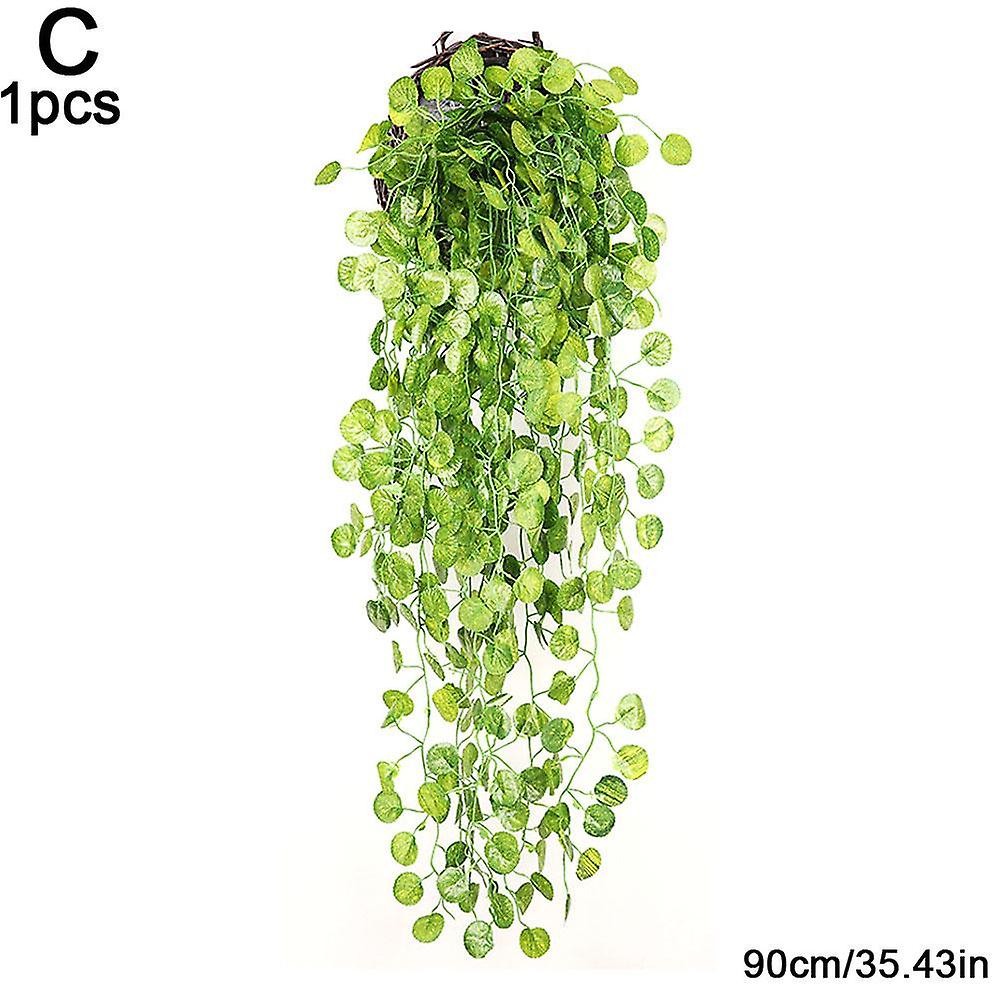 Simulation Rattan dekorative Kunststoff Evergreen Decke Erdnussblätter