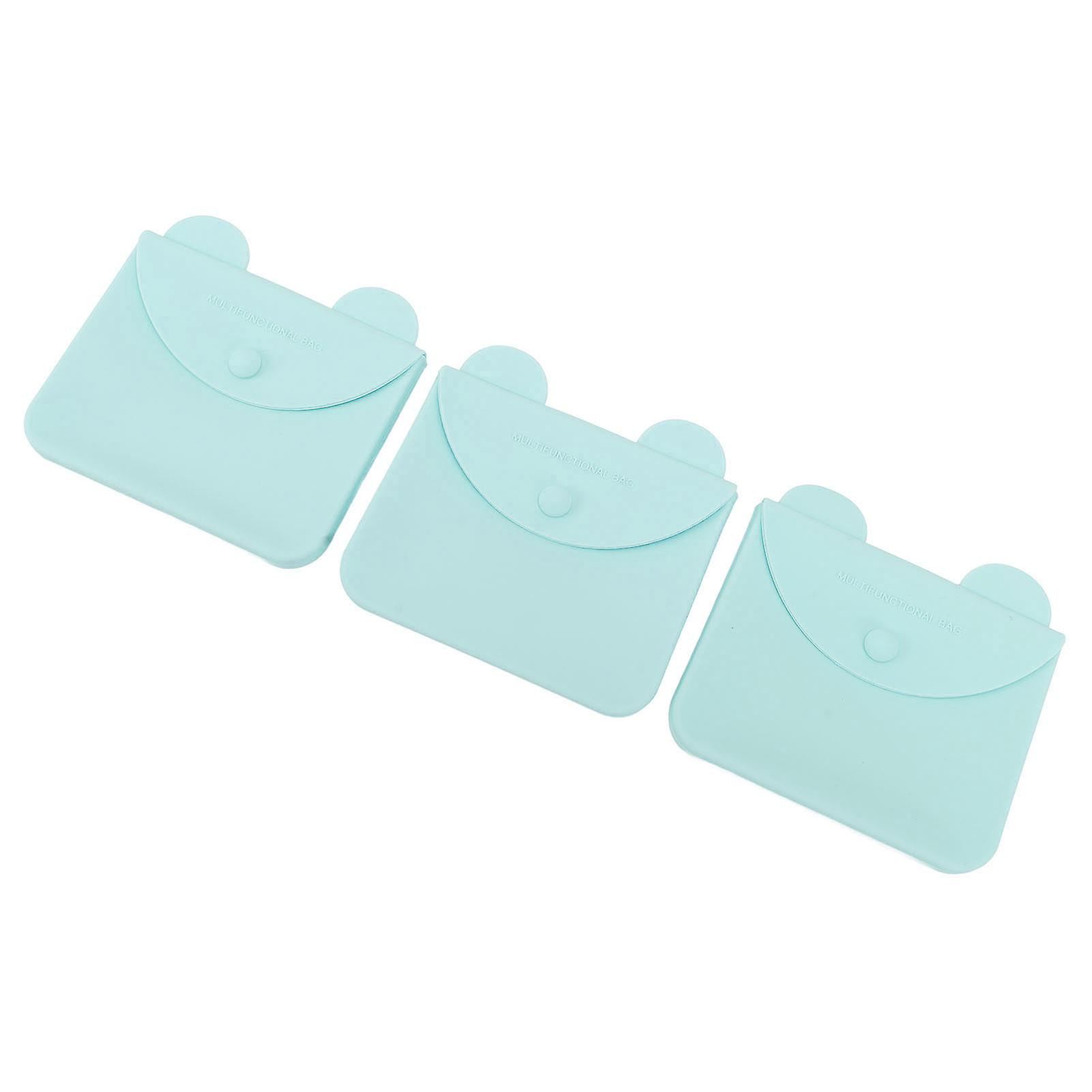 Silicone Envelope Storage Box Set - Eco Friendly, Portable, Dustproof - Green