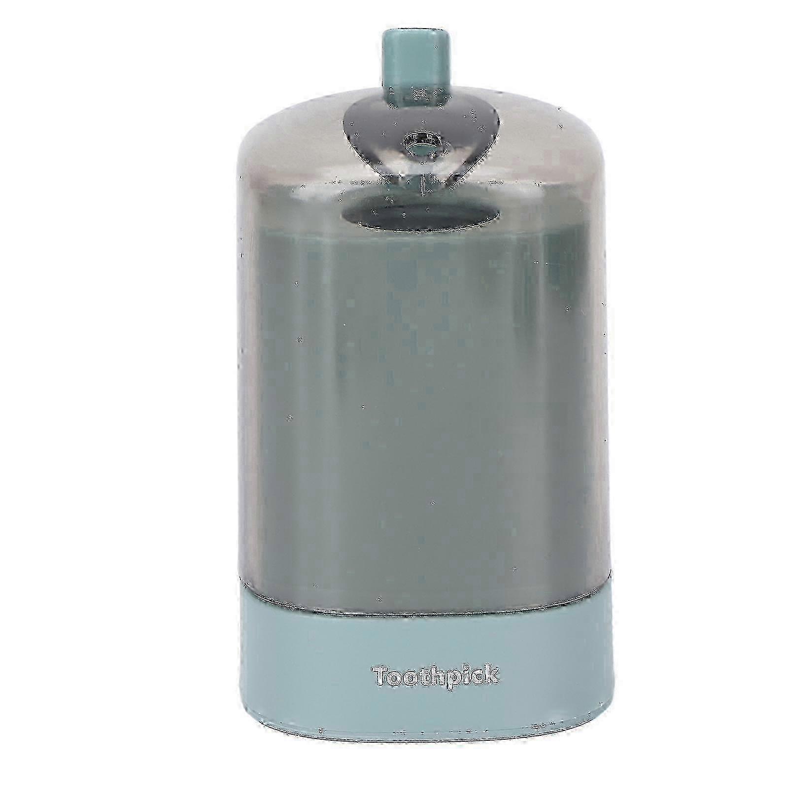 Toothpick Holder Thickened Automatic Popping Up Detachable Toothpick Dispenser for Restaurants KitchenGreen