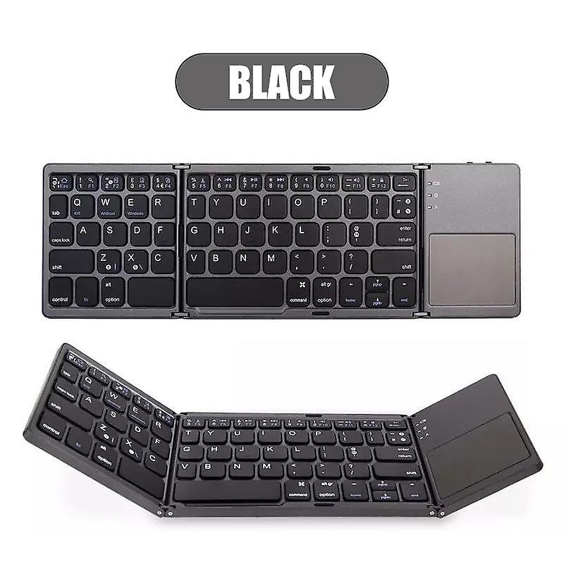 Mini-Wireless-Klapptastatur Tragbare Bluetooth-Tastatur mit Touchpad für Windows, Android, IOS, Tablet, Ipad, Telefon