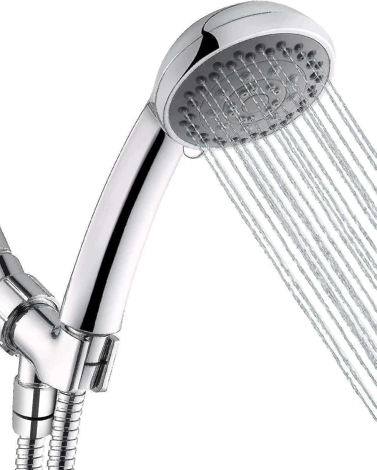 High Pressure Handheld Shower Head with Pause Mode, Massage Spa, and 5 Settings