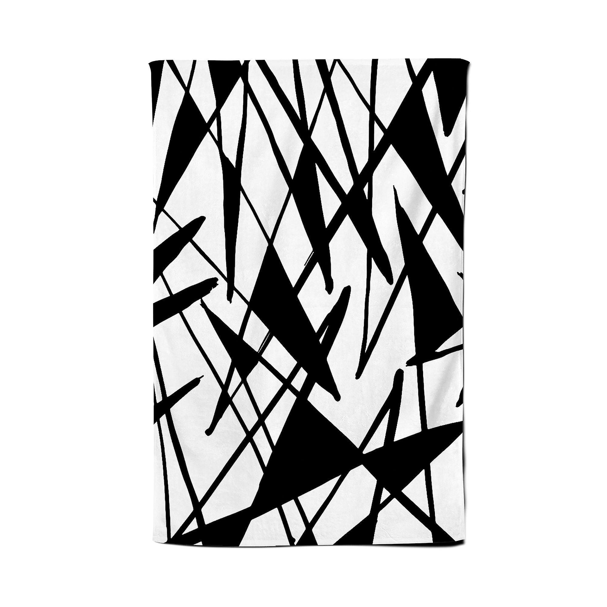 Brush Abstract Pattern Tea Towel