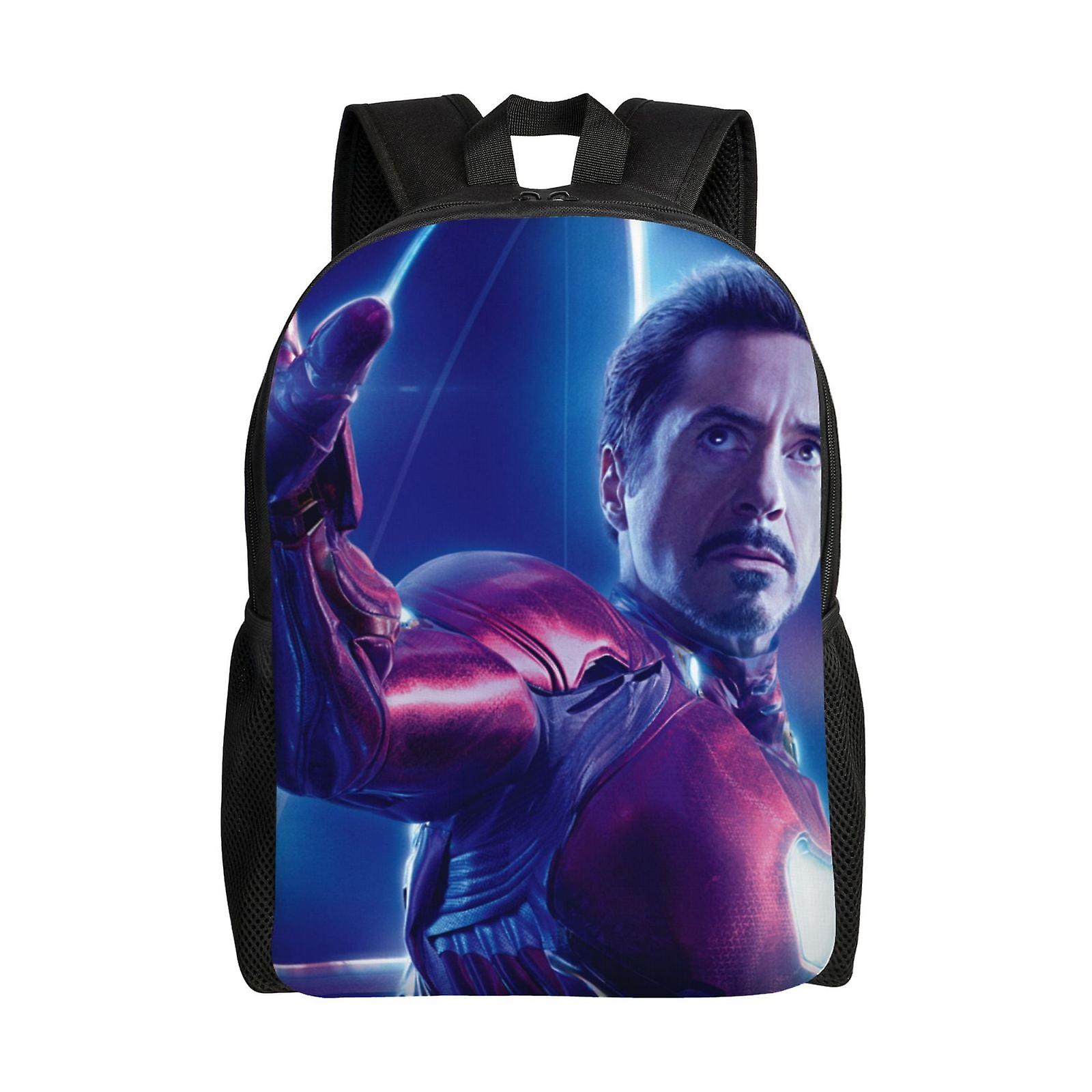 Iron Man Backpack, Travel Laptop Backpack, Water Resistant College School Computer Bag, Durable