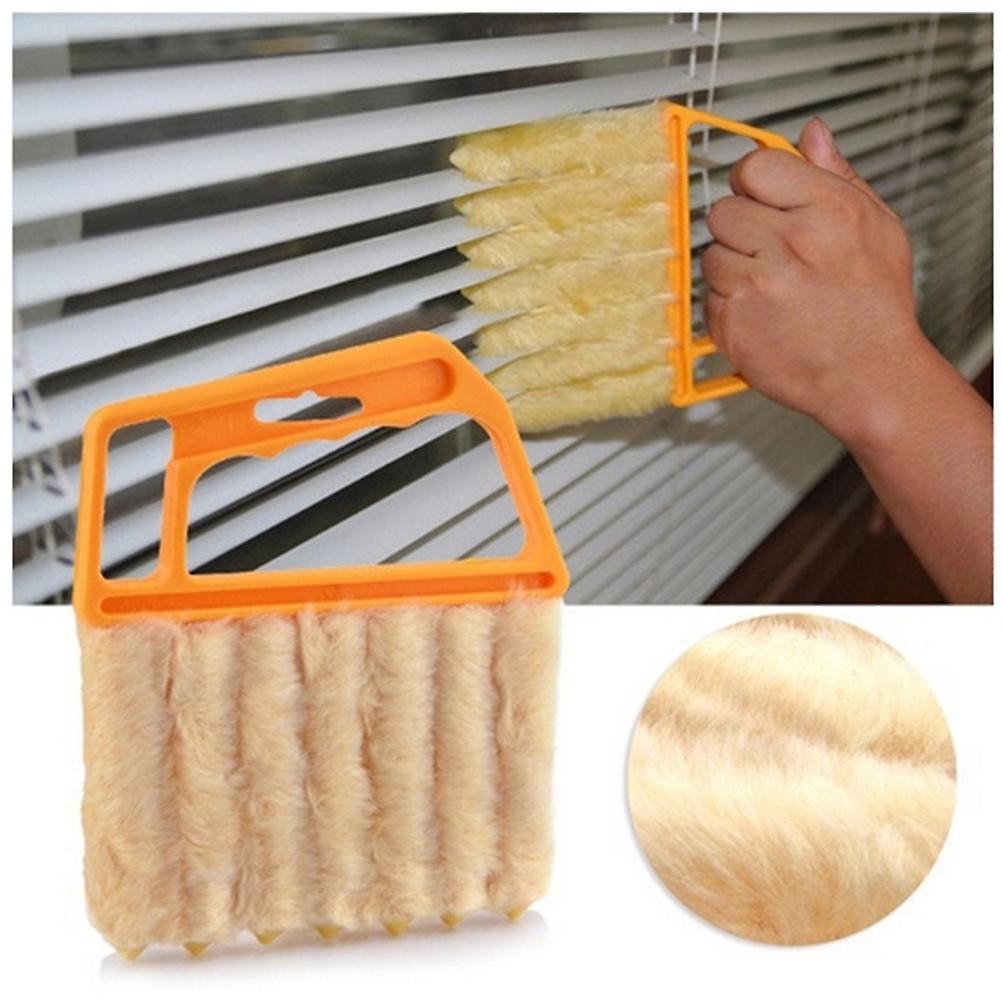 1 Pcs Vertical Window Blinds Brush Cleaner Mini 7 Shape Hand Held Window Brush