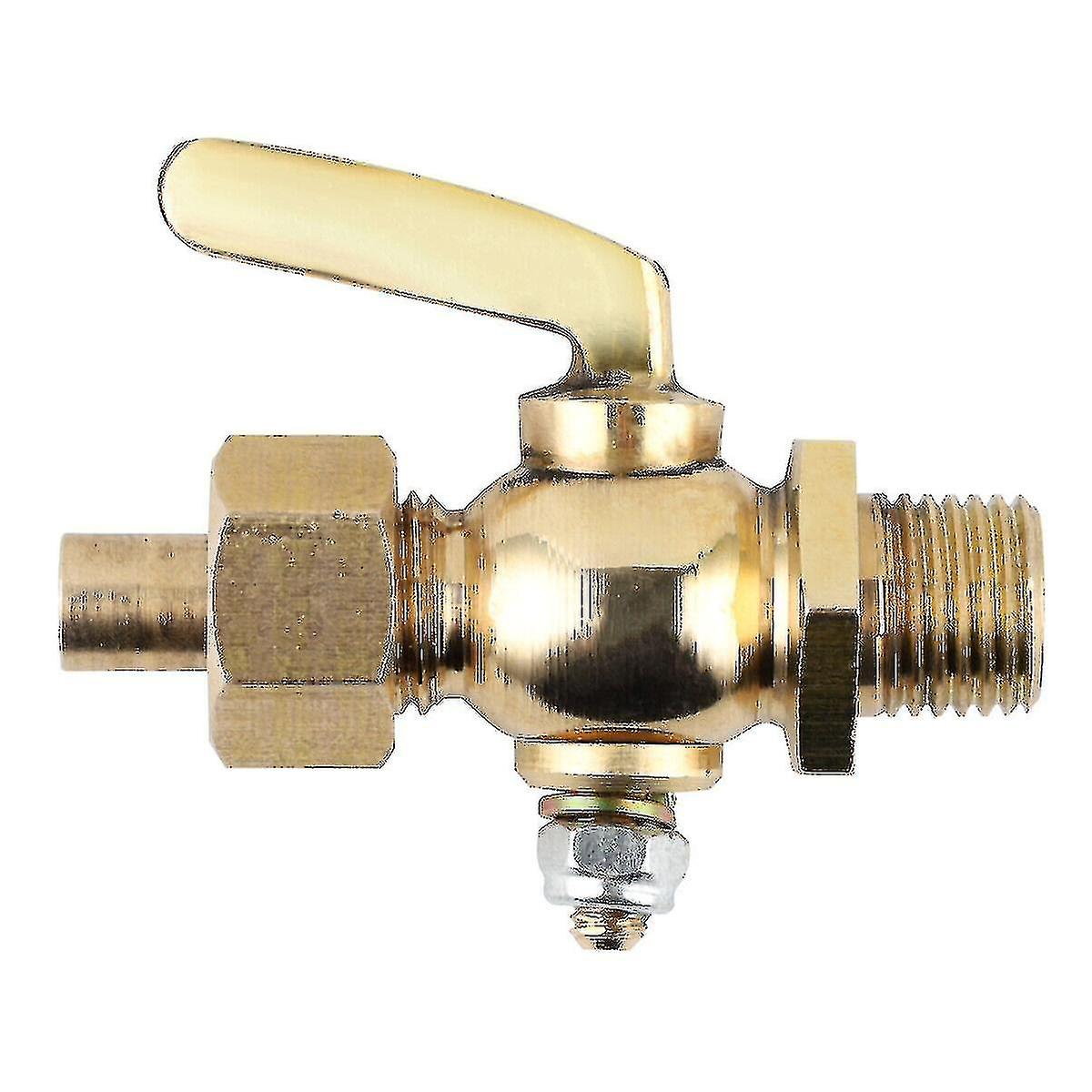适合经典复古摩托车黄铜汽油燃料龙头 1/4“-1/4” BSP 30005