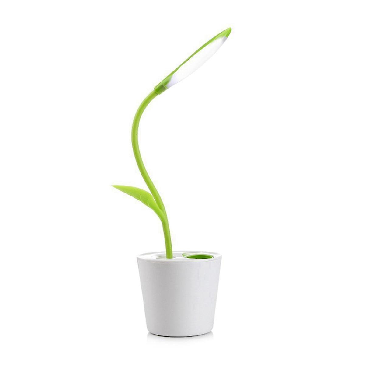 Flexible USB Touch Desk Lamp, Rechargeable Student Study Desk Lamp, Can Be Used As A Pen Holder, Bean Sprout Desk Lamp