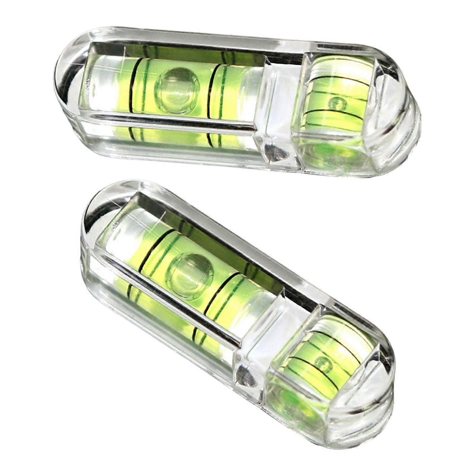 2Pcs Transparent Bubble Leveler Easy Carrying for Furniture Placement Murals