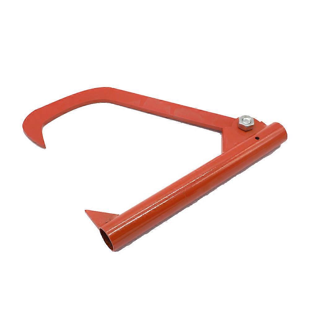 Felling Curved Hook Felling Tool Durable Steel Felling Curved Hook Felling Pole, Yard Roller Tool Home Utility Curved Hook (Orange) (1pcs)