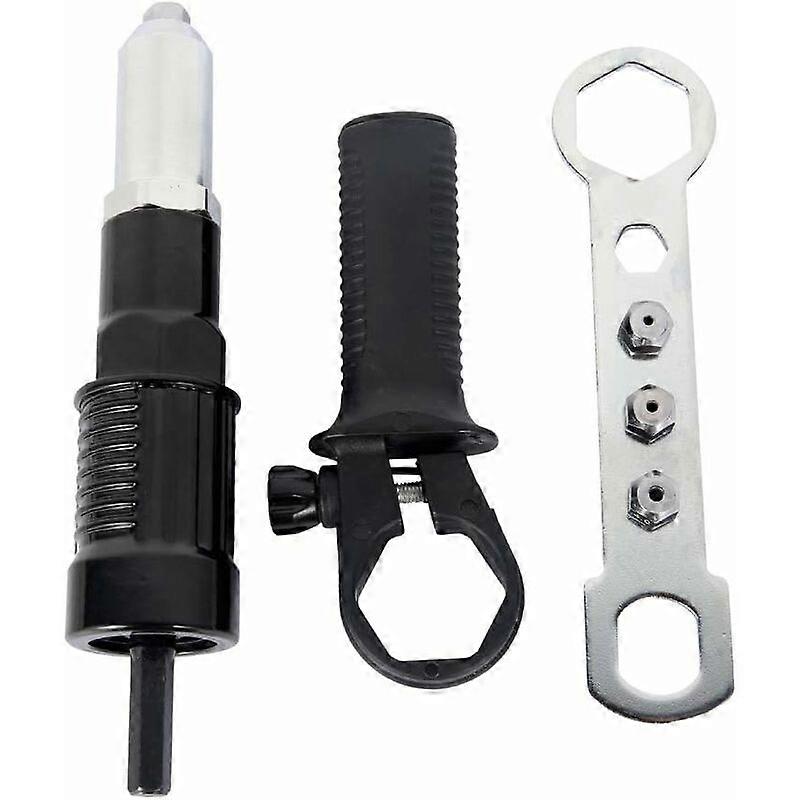 Electric Riveter Gun 2.4mm-4.8mm Rivet Nut Gun Drill Adapter Cordless Riveting Tool Insert Nut Pulling Tool Power Tools Accessories Useful Design