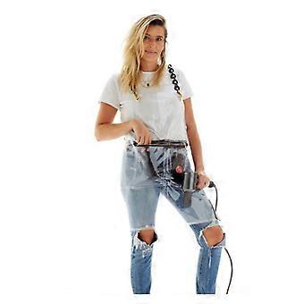 Mode vandtæt forklæde, forklæde til hårstylist, klare forklæder til hårstylist, TPU-materiale, let at rengøre, 58 * 82cm