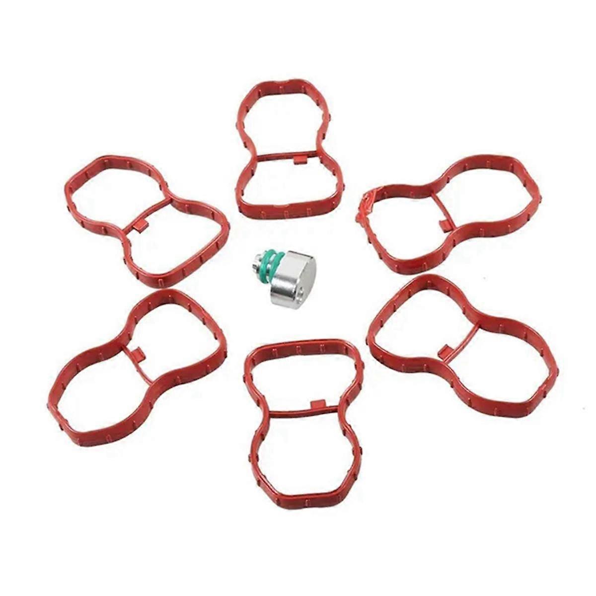 Intake Swirl Flap Delete Blank Plug with Manifold Gaskets for E70 F01 F07 F10 F25 N57 E90 E91 E92 Engine