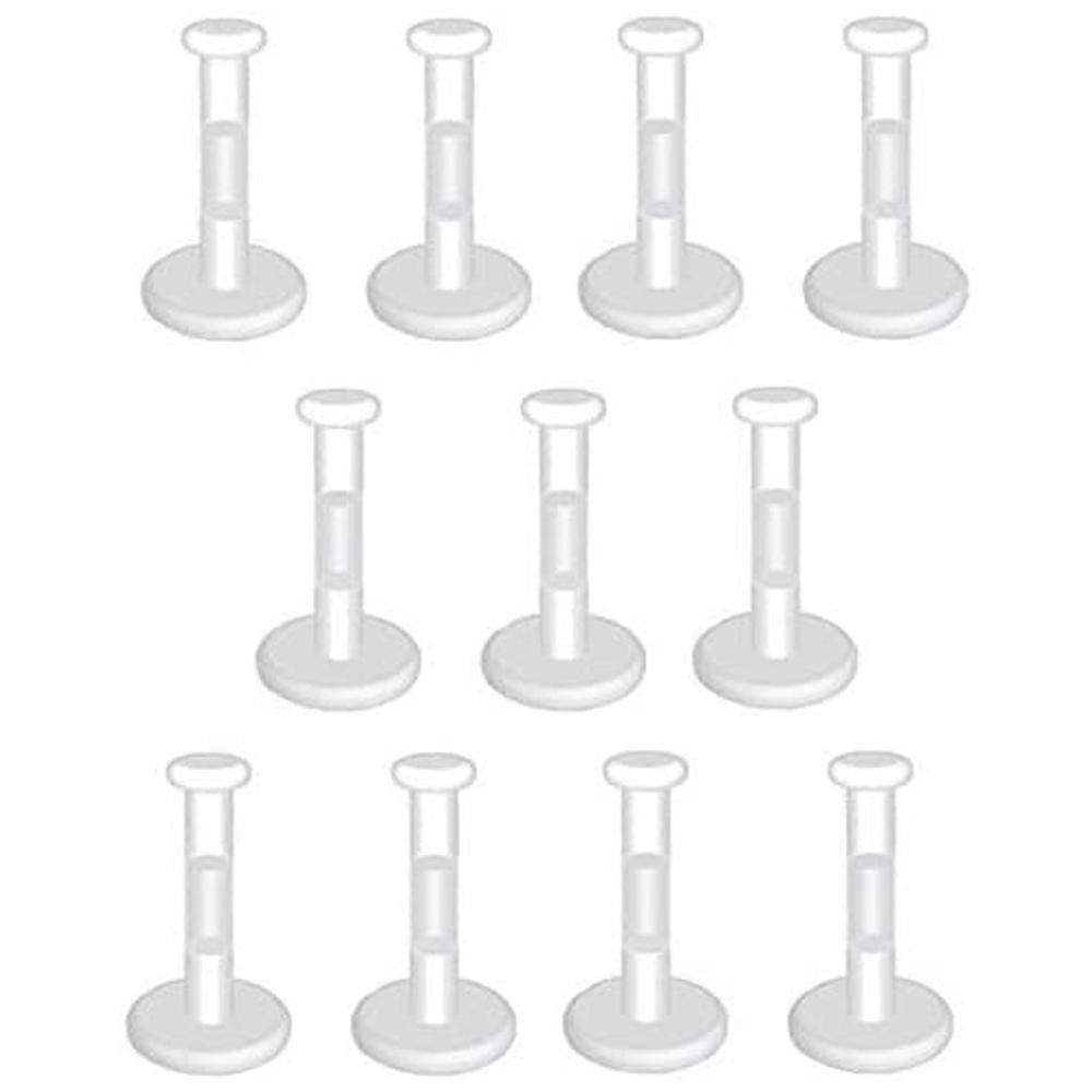 Lot Of 10 Value Pack 14-16ga Clear Bioflex 3mm Flat Push Top Lip Ear Nose Piercing Retainers Hot